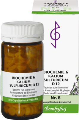 BIOCHEMIE 6 Kalium sulfuricum D 12 Tabletten