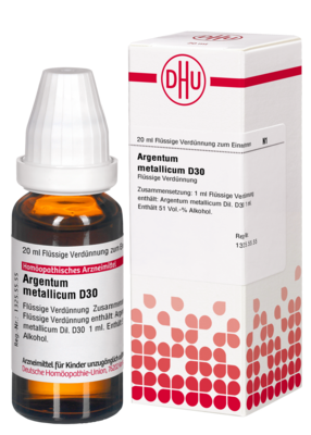 ARGENTUM METALLICUM D 30 Dilution