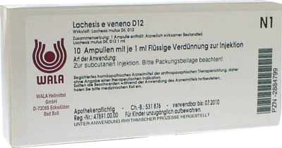 LACHESIS E veneno GL D 12 Ampullen