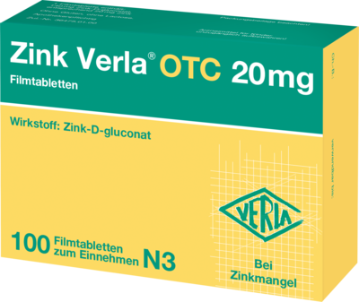 ZINK VERLA OTC 20 mg Filmtabletten