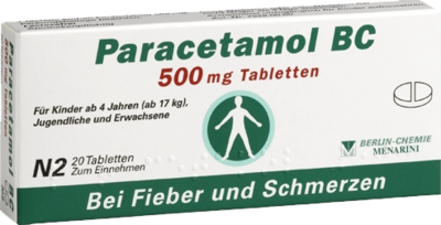 PARACETAMOL BC 500 mg Tabletten