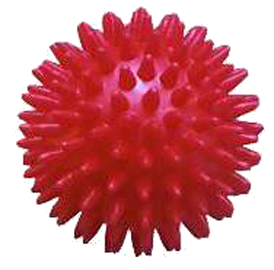 MASSAGEBALL Igel 9 cm rot