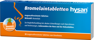 BROMELAIN TABLETTEN hysan magensaftres.Tabletten