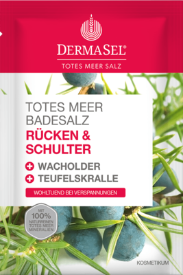 DERMASEL Totes Meer Badesalz Rücken & Schulter