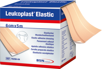 LEUKOPLAST Elastic Pflaster 6 cmx5 m Rolle