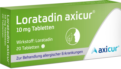 LORATADIN axicur 10 mg Tabletten